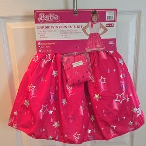Barbie Western Tutu Skirt & Bandana Dressup or Halloween S/M or L/XL New